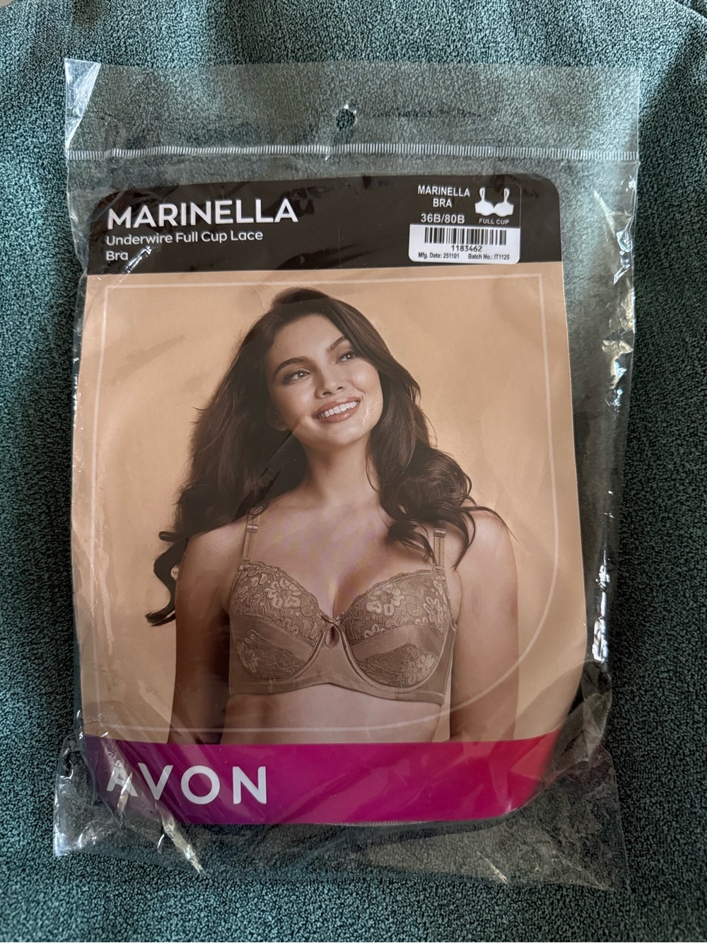Avon Marinella Lace Underwire Bra - Nude